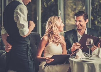 An escort in a Restaurant in Greater Manchester